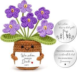 MorLuks Gehäkelte Blumen, Pocket Hug Deutsch mit