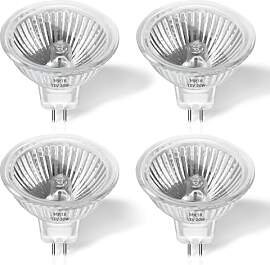Morotty 4 Stück Leuchtmittel MR16 GU5.3 12v 20w,