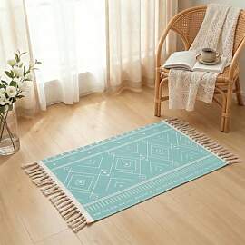 MORROWCAMP Boho Teppich klein 58 x 88 cm,