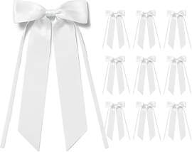 MORSUNBELA Weiße Schleifen Hochzeit Deko Weiss