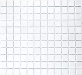 Mosani Mosaikfliesen Keramikmosaik weiß matt