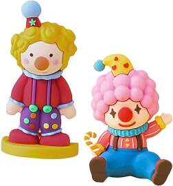 MOTHNUR 2 Stück Mini Clown Figuren aus Weichem