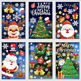 Moxled Fensterbilder Weihnachten Selbstklebend,