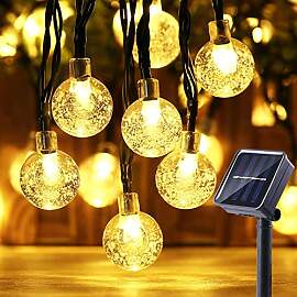 Moxled Solar Lichterkette Aussen 60 LED, 11M