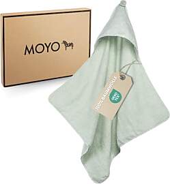 MOYO Kapuzenhandtuch in Mint I 75x75cm I Kleinkind 