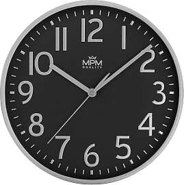 MPM Quality Wanduhr Naxer - A, Schwarz/Kupfer,