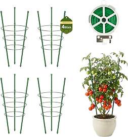 MQHUAYU 45cm Tomaten Rankhilfe 4 Stück, Metall