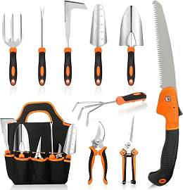MQHUAYU Gartenwerkzeug Set, 10 Stück Heavy Duty
