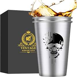 MR.BARWARE Totenkopf Bierglas (0,5l), Totenkopf