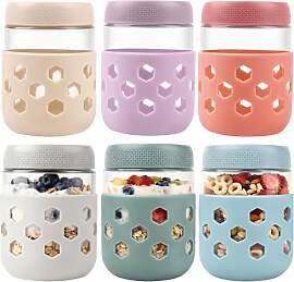 MR.KIANGCI Overnight Oats Gläser mit Deckel und