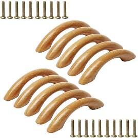 MroMax Schrankgriffe Holz, 10 Stück Griff