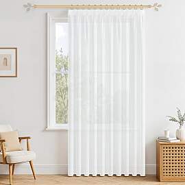 MRTREES Kräuselband Gardine 1 Set 145X300 (HxB)