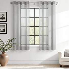 MRTREES Voile Gardinen Vorhang halbtransparent