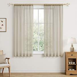 MRTREES Vorhänge Gardinen mit Store Vorhang Voile 