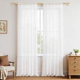 MRTREES Vorhänge Gardinen mit Store Vorhang Voile 
