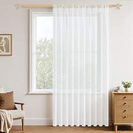MRTREES Vorhang Boho Weiß Extra Breit 1er Set 200 