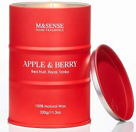M&SENSE Apple Berry Candles Duftkerzen im Glas 