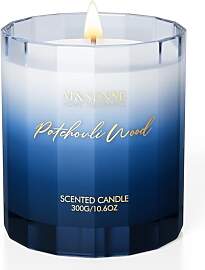 M&SENSE Duftkerze im Glas|Patchouli Holz Kerze 