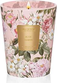 M&SENSE Duftkerze Rosa Amber | 400 g