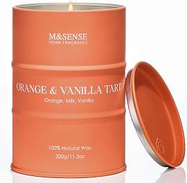 M&SENSE Orange Vanilla Tart Candles Duftkerzen 