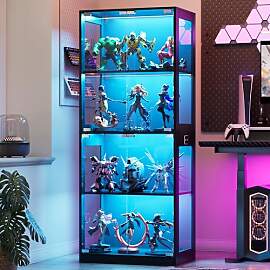 MSFE Glas Vitrinenschrank mit LED, Schaukasten