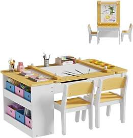 MSFE Kindertisch mit Stauraum und 2