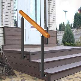 MSHGSKU Treppengeländer-Set für 1–5 Stufen,