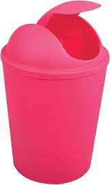 MSV AKO Abfalleimer Klappdeckel Fuchsia 5,5 l,