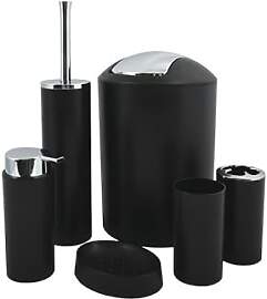 MSV Badezimmer Set, 6-teiliges Badzubehör