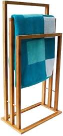 MSV Handtuchständer, Bambus, Weiß, One Size