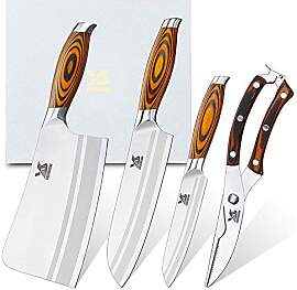MSY BIGSUNNY 4-teiliges Küchenmesserset,