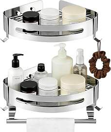 msymsyu 2 Stück Bad Eckregal Edelstahl Eckregal