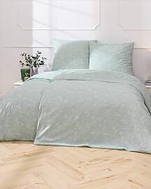MTOnlinehandel Bettwäsche 135x200 Grün,