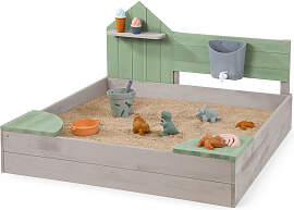 Muddy Buddy Sandkasten Cozy House, Grün,