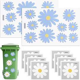 Mülleimer Blumen Aufkleber, 16 Blätter