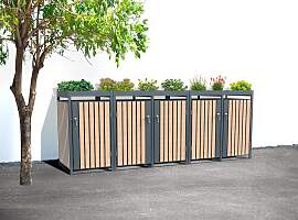 Mülltonnenbox WESTMANN "Planta", braun