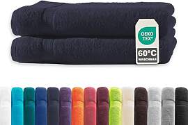 Müskaan® 2er Handtuch Set Marineblau, 100%