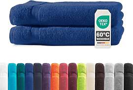 Müskaan® 2er Handtuch Set Royalblau, 100%