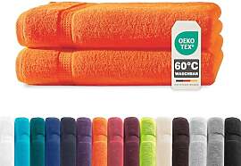 Müskaan® 2er Handtuch Set Terra-Orange, 100%