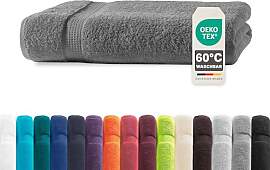 Müskaan® Handtuch Anthrazit, 100% Baumwolle,