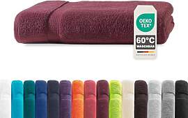 Müskaan® Handtuch Bordeaux, 100% Baumwolle,
