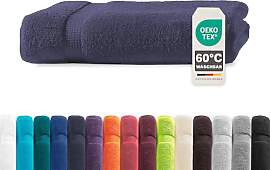 Müskaan® Handtuch Marineblau, 100% Baumwolle,