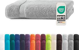 Müskaan® Handtuch Silber, 100% Baumwolle,