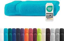 Müskaan® Handtuch Türkis, 100% Baumwolle,