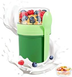 Müslibecher To Go, 450 ml + 250 ml, Joghurtbecher 