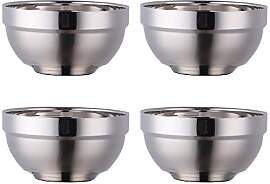 Müslischale aus Edelstahl 500ML silber