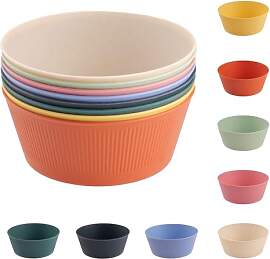 Müslischalen Salat Schüsseln 8er Set, Leichte