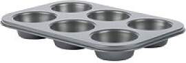 Muffin-Backform grau Stahlblech