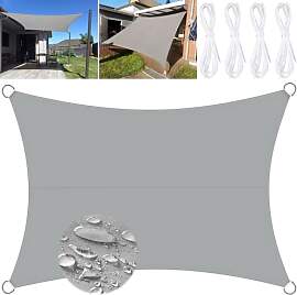 MULEVIP Sonnensegel 3x4m Wasserdicht, Rechteckig,