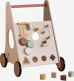 Multifunktionaler Lauflernwagen Aus Holz Bandile